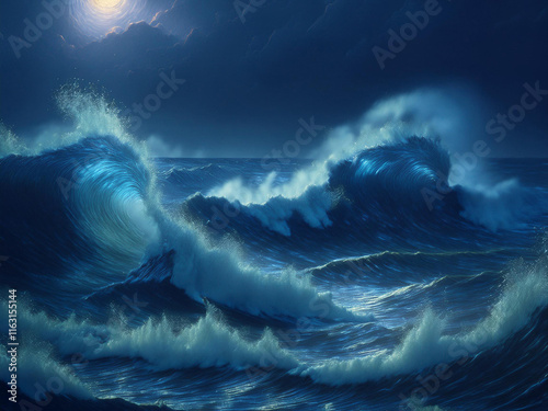 Churned Up Sea in a Storm