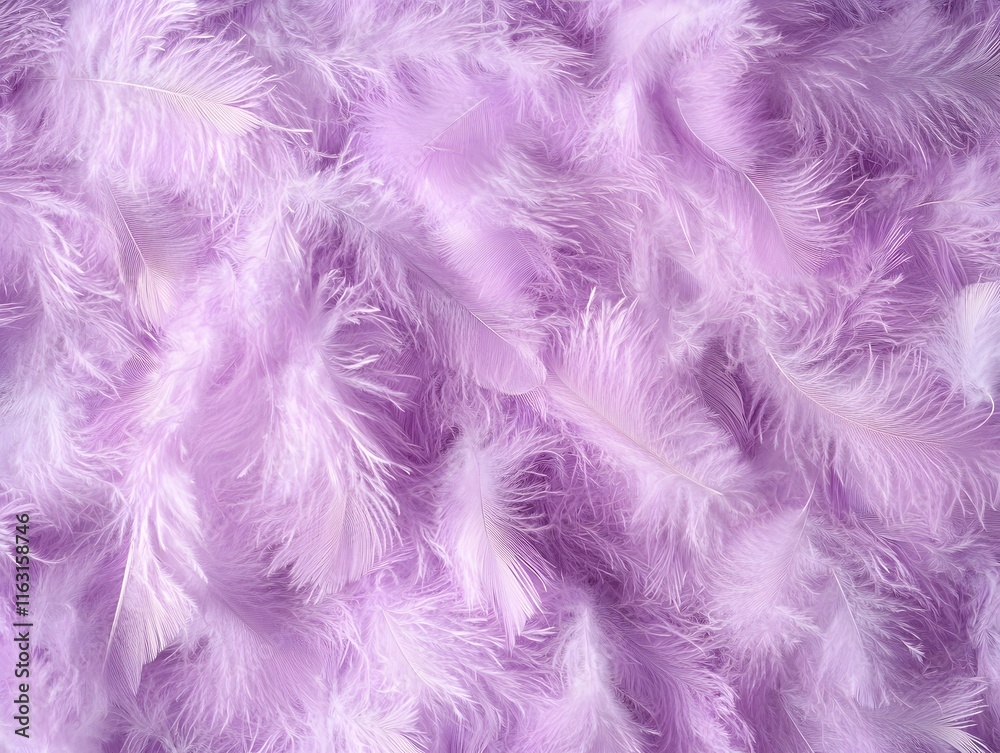 Obraz premium Collection of Lavender Feathers