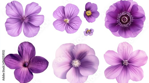 Collection of Purple Flowers: Lavish Blooms in Vibrant Hues