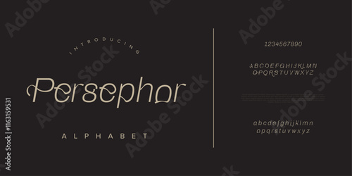 Persephor creative modern geometric urban alphabet font. Digital abstract futuristic, game, techno, robot, music, logo, sport, minimal technology typography. Simple numeric vector illustration