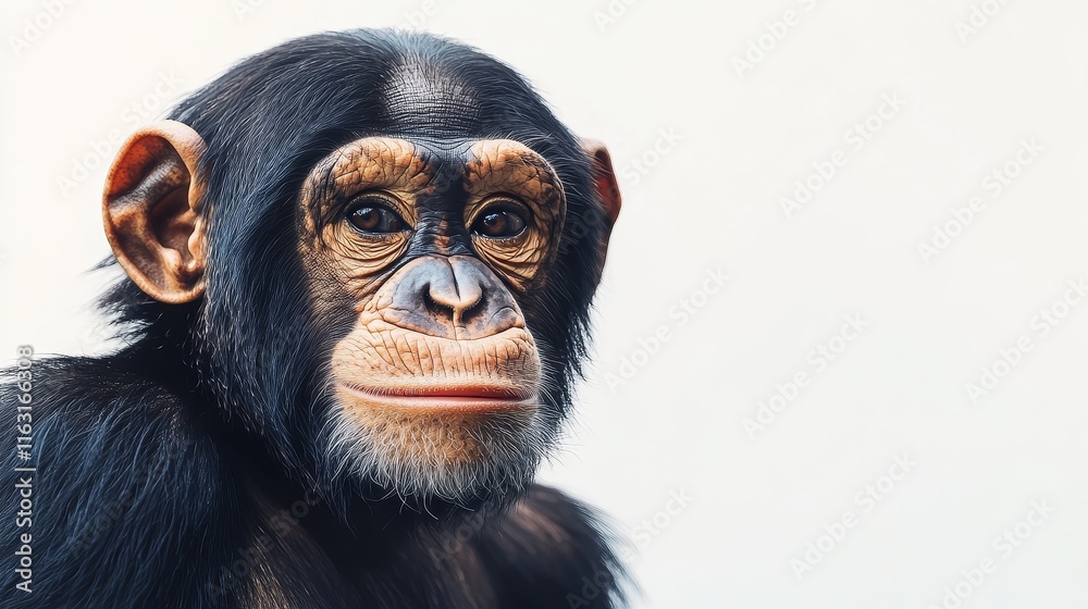 ape. ape on white background. animal ape. ape on white background. animal