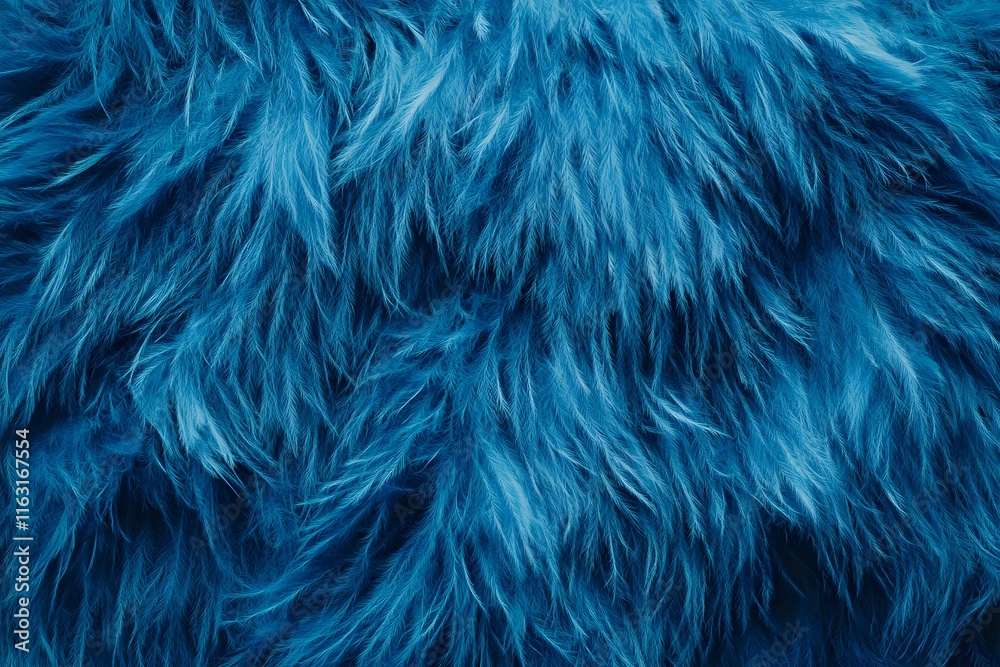 Obraz premium Dense Aggregation of Deep Blue Feathers