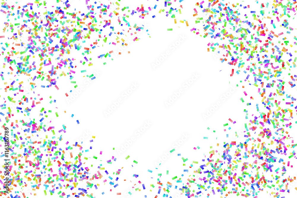 Falling confetti on a transparent background, Falling confetti on a transparent background,