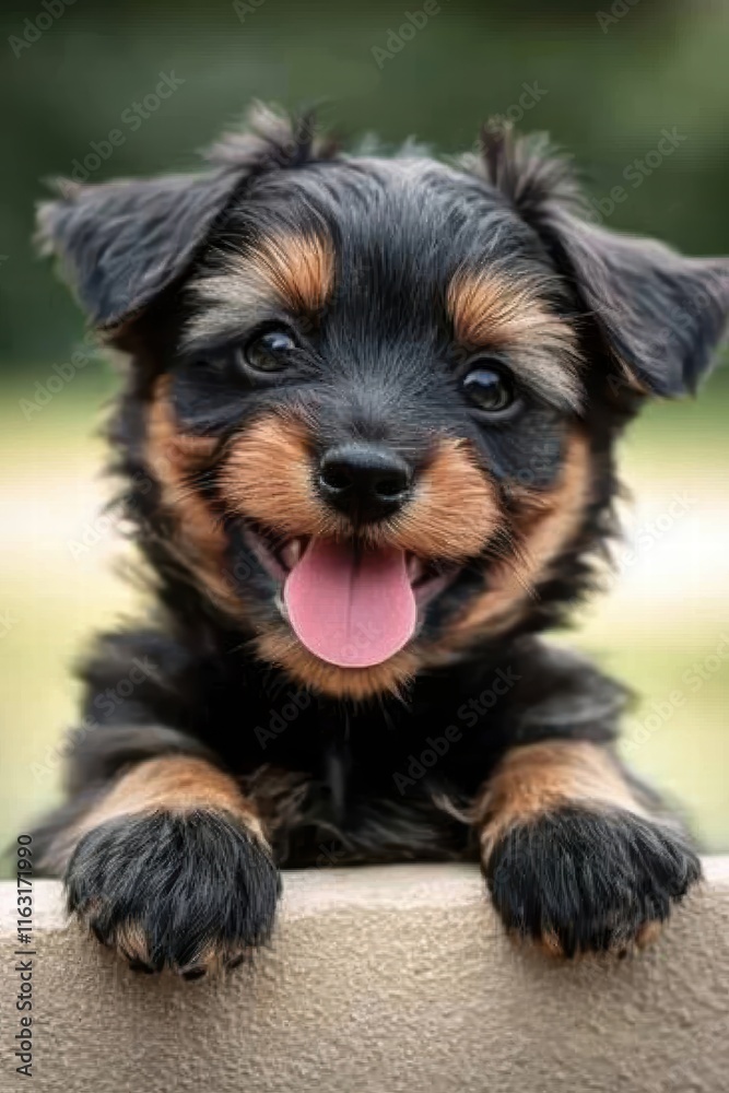 Adorable Small Dog with Playful Expression and Happy Attitude Adorable Small Dog with Playful Expression and Happy Attitude