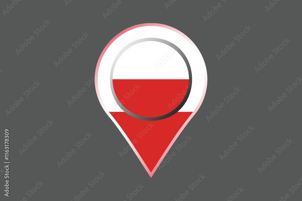 Poland flag with location sign, Flag of Poland national country symbol illustration Vector, Rectangle Poland flag illustration, Flat vector illustration
Poland flag with location sign, Flag of Poland national country symbol illustration Vector, Rectangle Poland flag illustration, Flat vector illustration