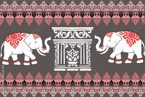 elephant seamless pattern