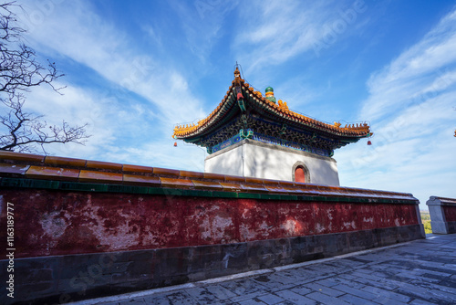 Obraz na płótnie Tibetan architecture in the Four Great Regions of Summer Palace in Beijing. w salonie