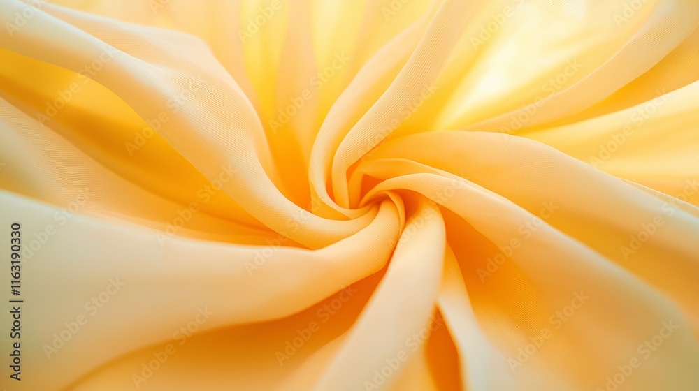 Fototapeta premium Abstract Yellow Fabric Texture Soft Smooth Elegant Background for Design