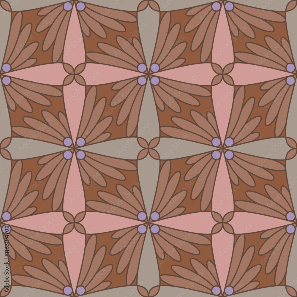 Fototapeta premium Abstrakcyjny geometryczny wzór. Bezszwowe wektorowe tło. Kolorowa tekstura.