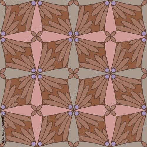 Abstrakcyjny geometryczny wzór. Bezszwowe wektorowe tło. Kolorowa tekstura.