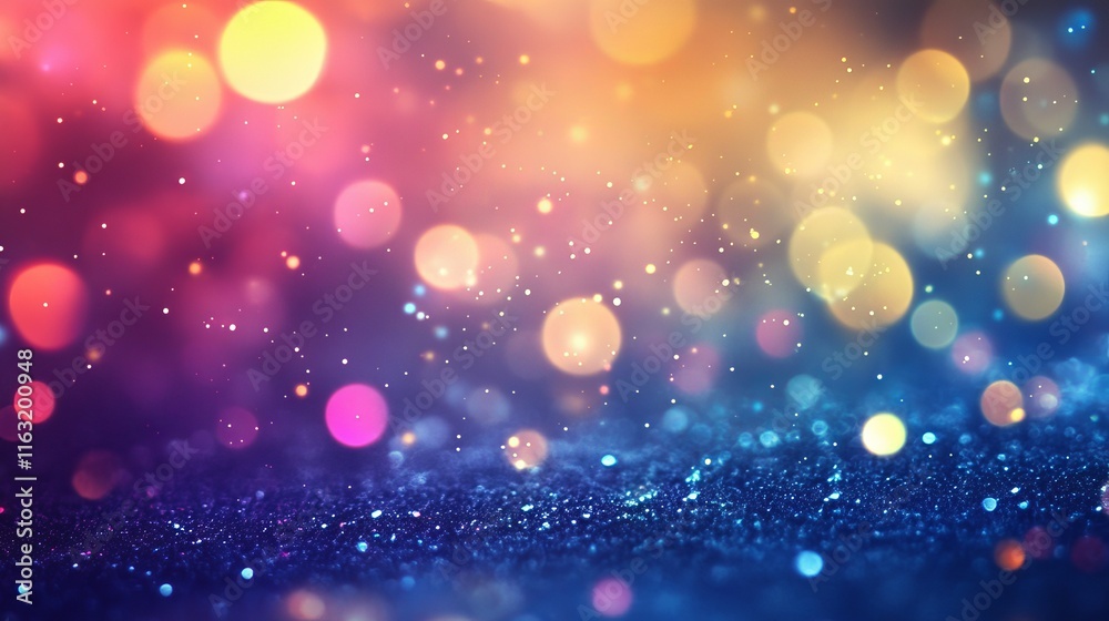 Colorful abstract bokeh background with soft glowing lights and vibrant hues Colorful abstract bokeh background with soft glowing lights and vibrant hues
