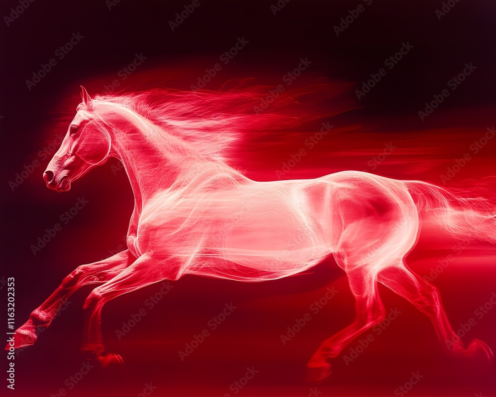 Red Energy Horse