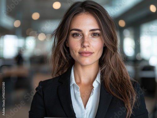 Wallpaper Mural Confident businesswoman in modern office Torontodigital.ca