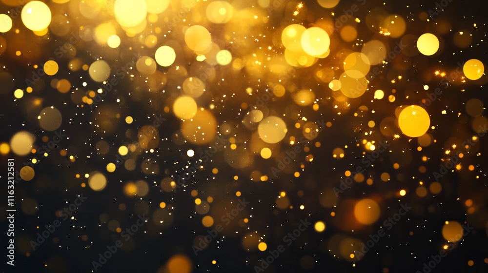 Elegant golden bokeh background with soft glowing lights, abstract vector design Elegant golden bokeh background with soft glowing lights, abstract vector design