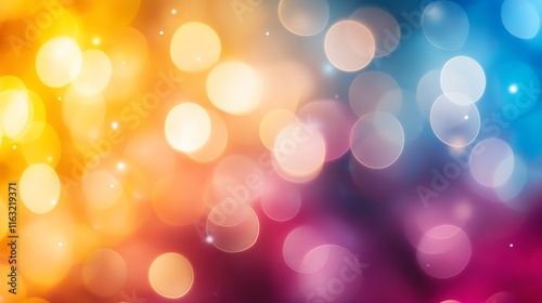 Soft blurred light with bokeh effect creating a dreamy abstract background photo