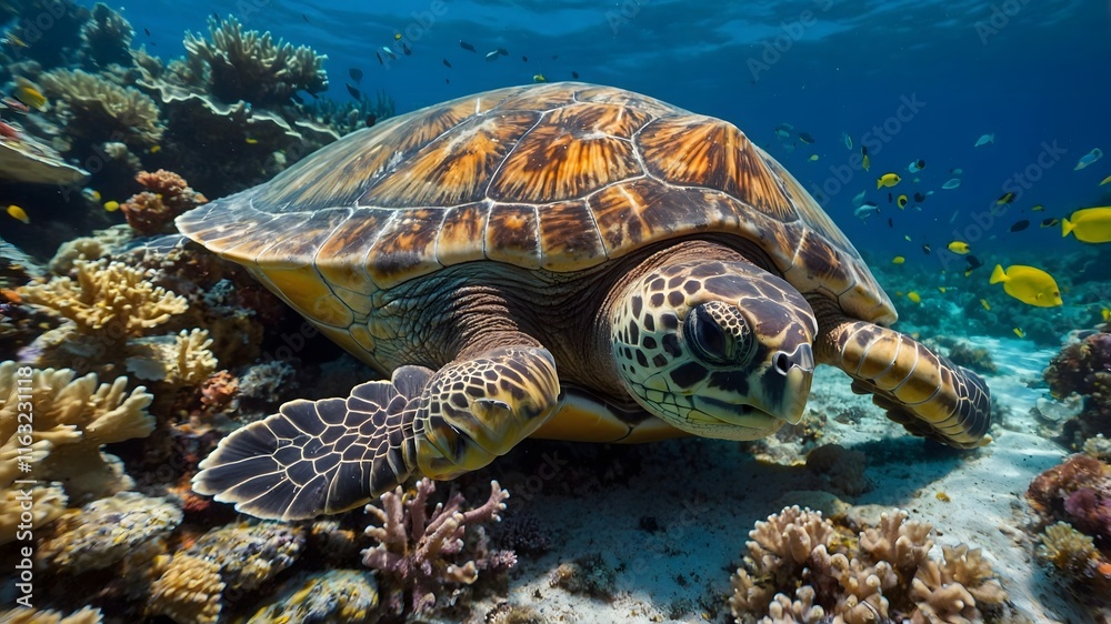Submerged Peace: The Loggerhead Turtle’s Tranquil Sanctuary Submerged Peace: The Loggerhead Turtle’s Tranquil Sanctuary