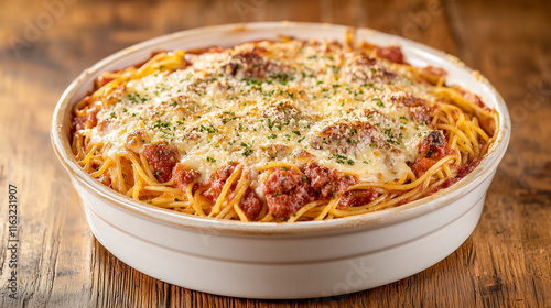 Baked Spaghetti with Melted...