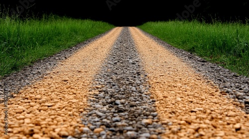 The Long Road Ahead: A gravel path, a path less traveled, stretches towards the horizon, promising an unknown adventure.