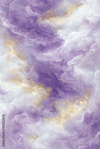 Wallpaper Mural A luxurious abstract pattern of molten gold illuminated by radiant highlights, transitioning into pastel tones of lavender and cream, surrounded by glowing accents for a dynamic aesthetic.  Torontodigital.ca