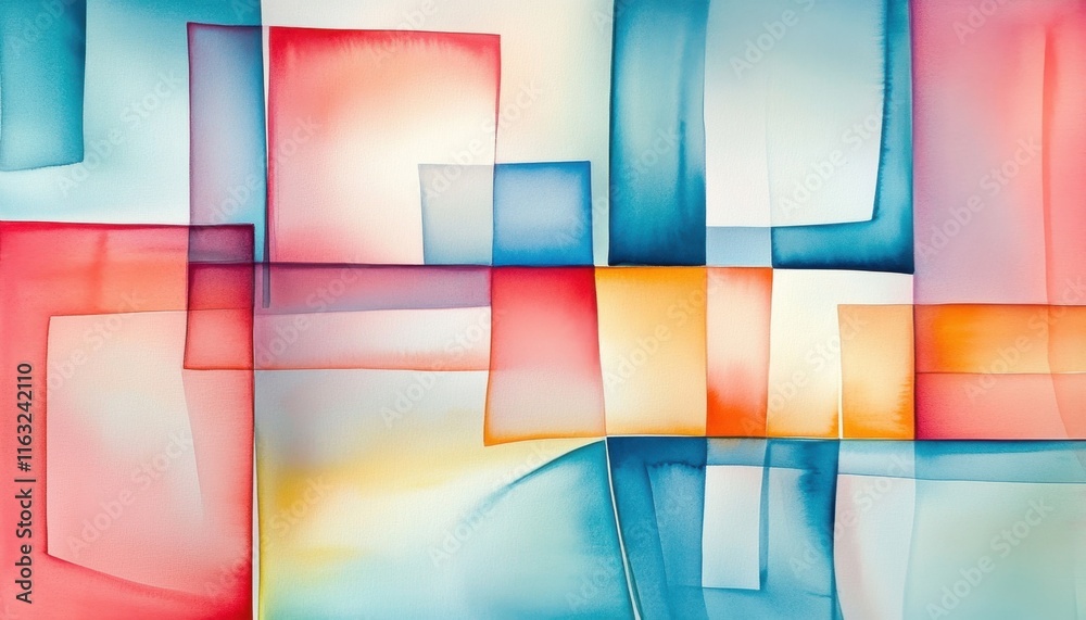 Fototapeta premium Minimalist Background with Pastel Shapes 