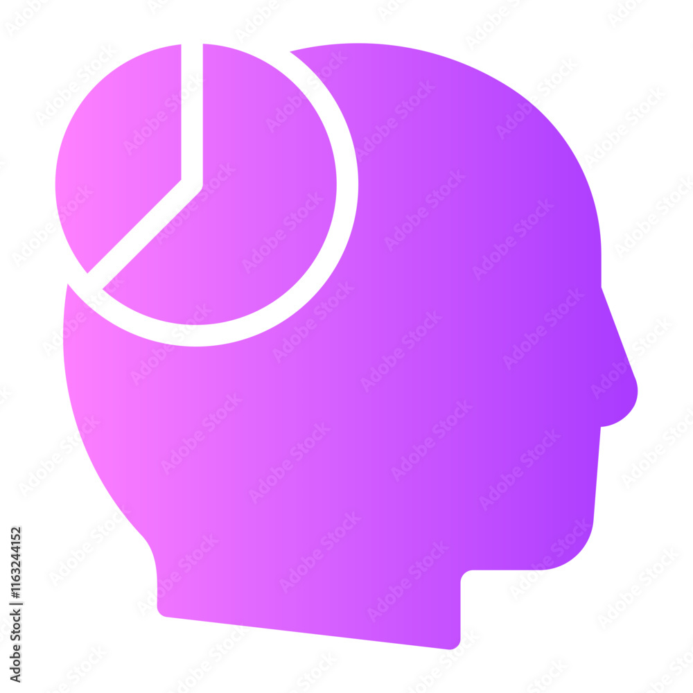 pie chart gradient icon