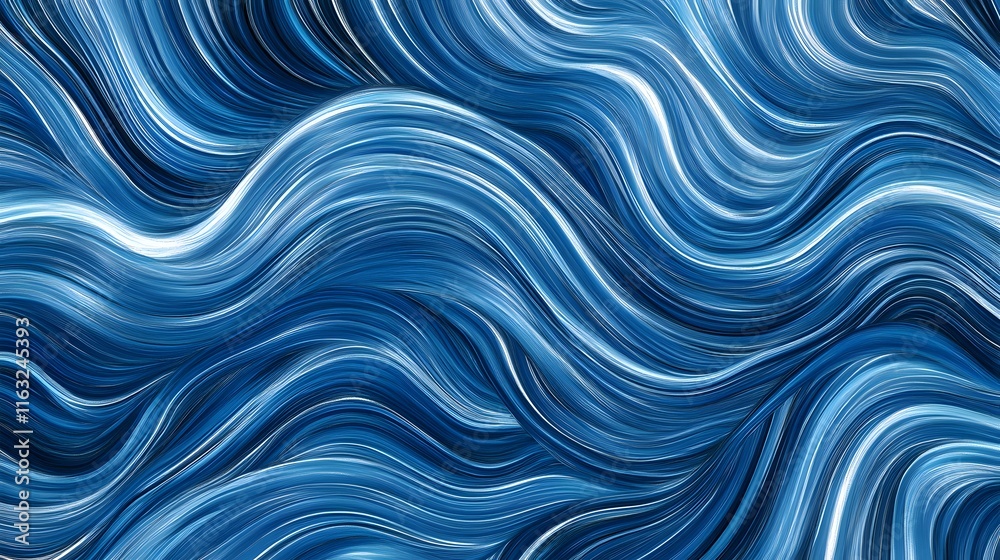 Abstract Blue Wave Pattern Swirling Lines Design Abstract Blue Wave Pattern Swirling Lines Design