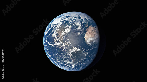 Earth From Space: A Stunning View of the Blue Marble, Highlighting Vibrant Oceans, Diverse Landscapes, Fragile Ecosystems, and the Dynamic Interconnectedness of Our Planet Amidst the Vast Cosmos.