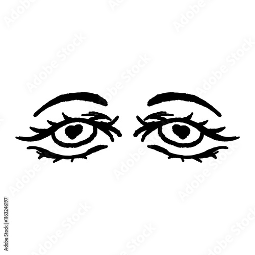 illustration of eyes