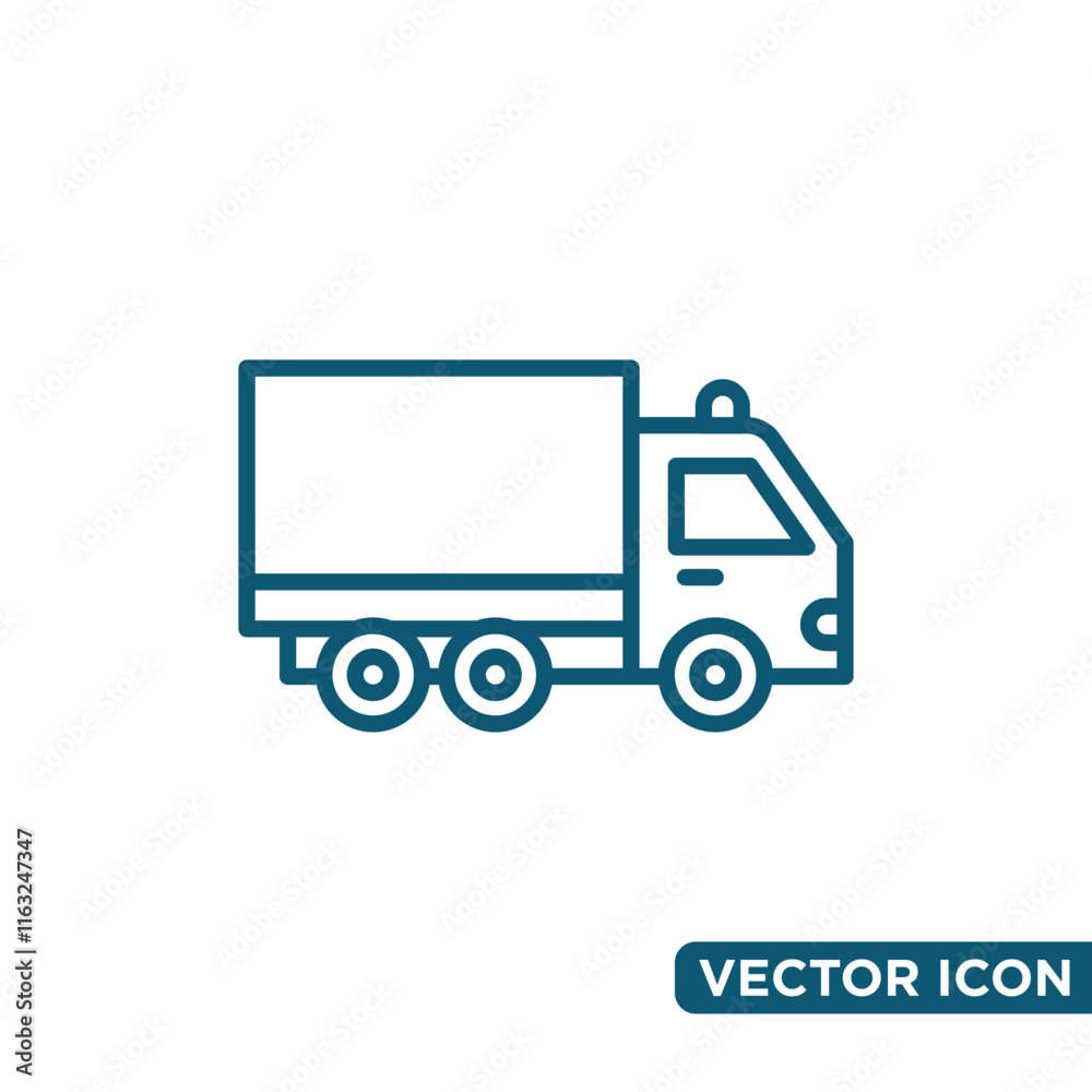 Simple Truck Logistic Icon Design Template Simple Truck Logistic Icon Design Template