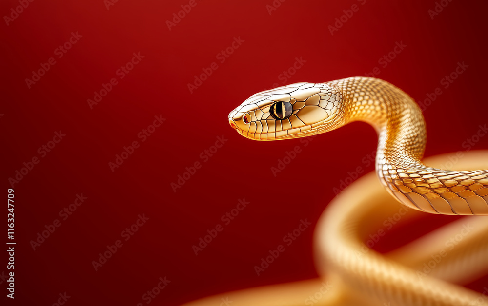 Golden snake theme business background Golden snake theme business background