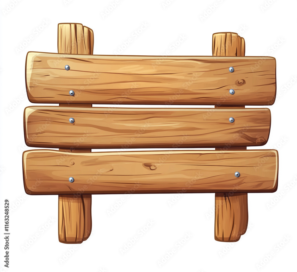 An illustration of a wooden signboard and has a rustic feel. An illustration of a wooden signboard and has a rustic feel.