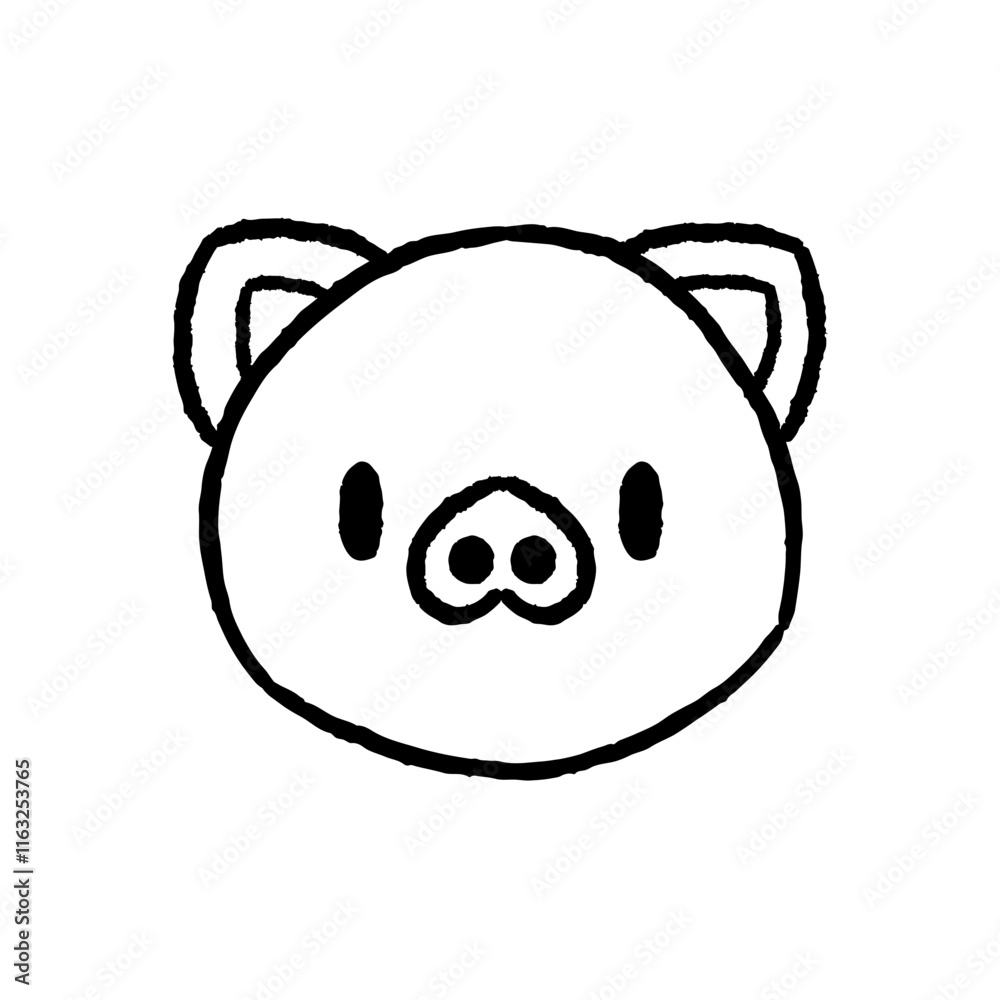 Obraz premium pig illustration