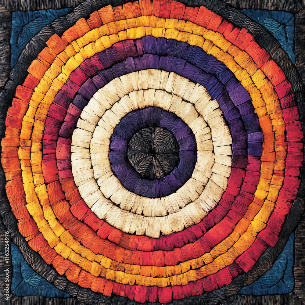 Fototapeta premium Pomo Basket Pattern