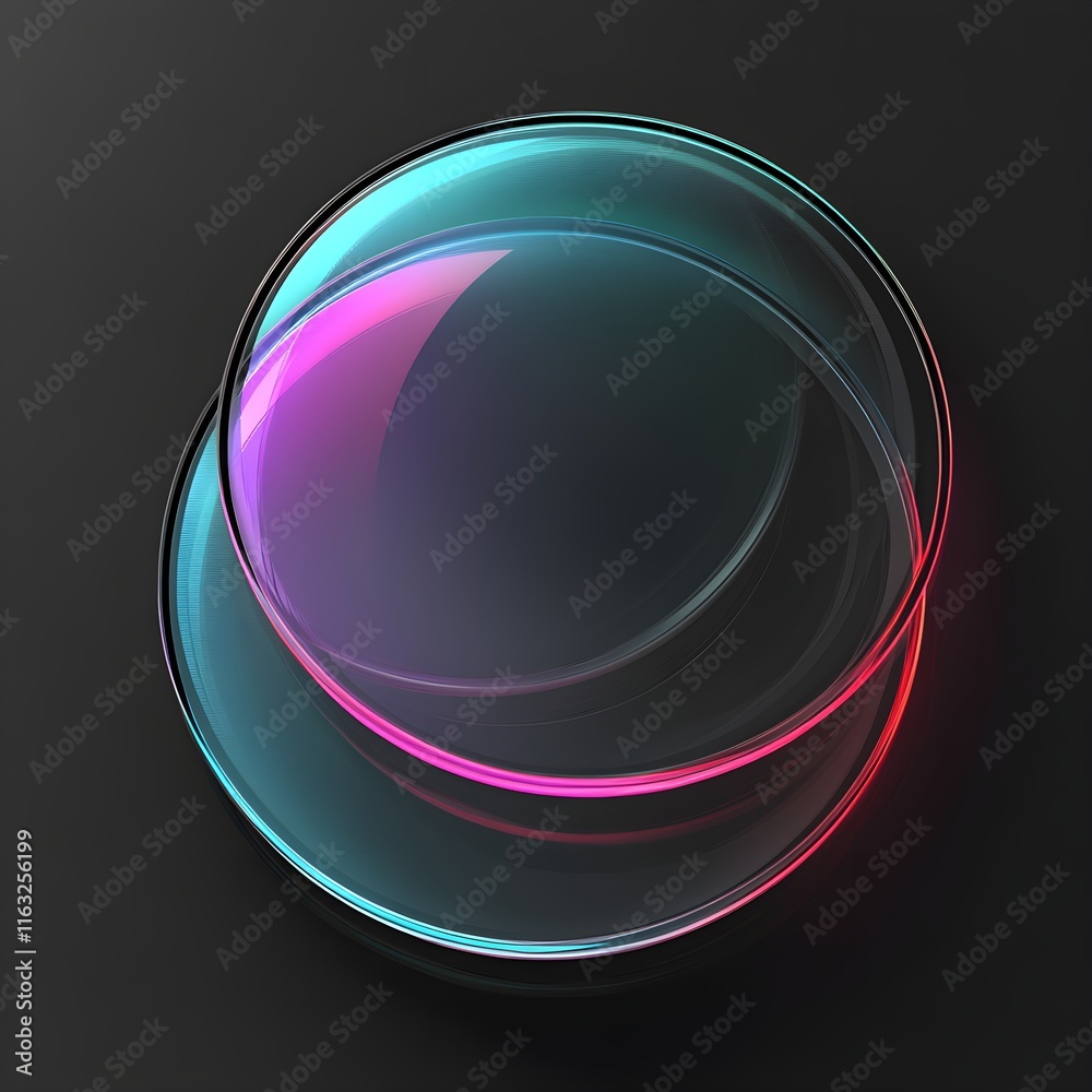 Obraz premium Abstract Neon Circles