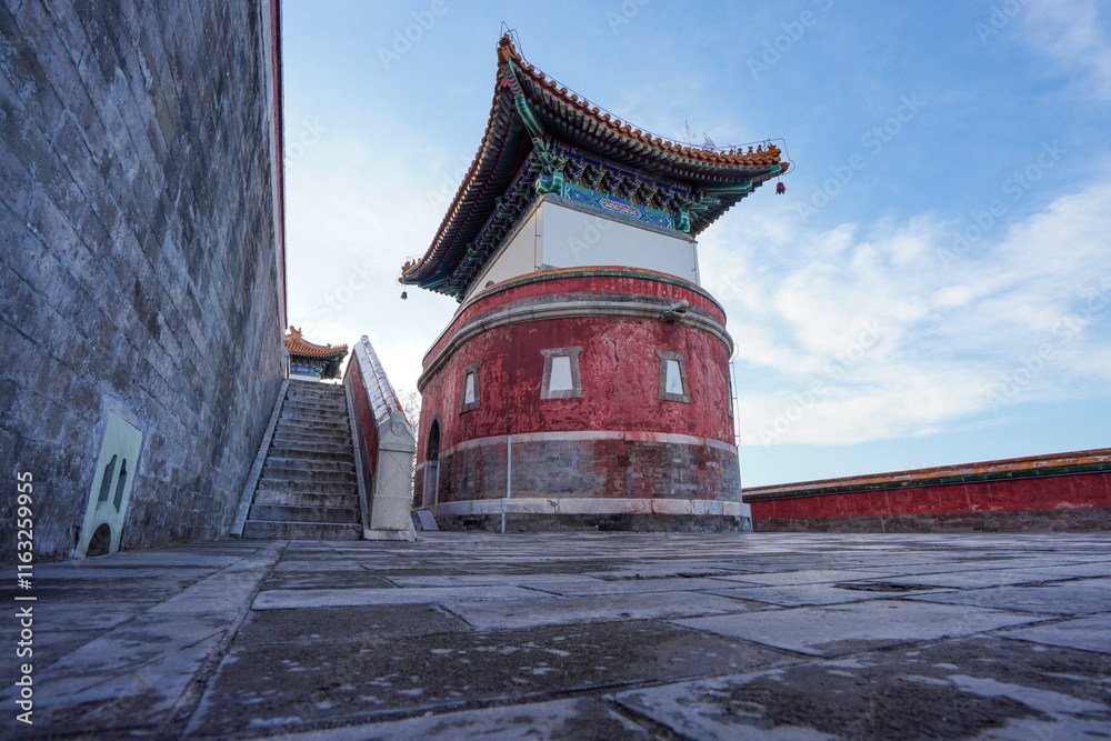 Tibetan architecture in the Four Great Regions of Summer Palace in Beijing.