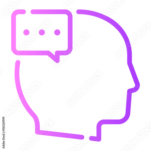 conversation gradient icon