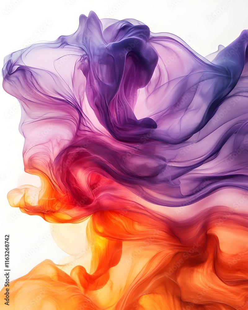 Obraz premium Abstract Colorful Swirling Fluid Design