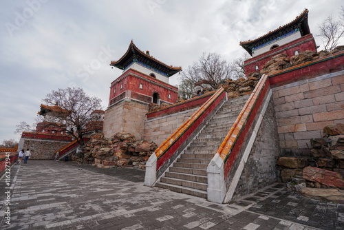 Obraz na płótnie Tibetan architecture in the Four Great Regions of Summer Palace in Beijing. w salonie
