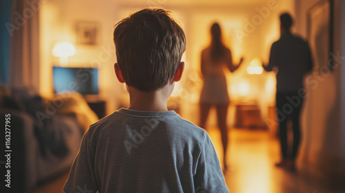 kid watch parent fighting