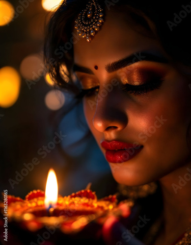 Indian wedding.Hindu bride  photo