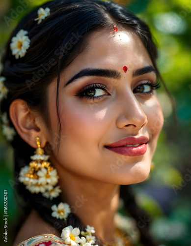 Indian wedding.Hindu bride  photo