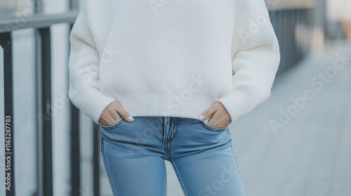 Stylish Minimalism: Woman i...