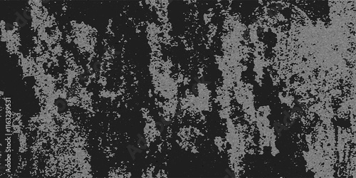 Abstract background with white & black textured stone. Grunge damaged rustic concrete with metal spotted cracked. Texture black beige white gray. Distressed Rough Black cracked concrete floor