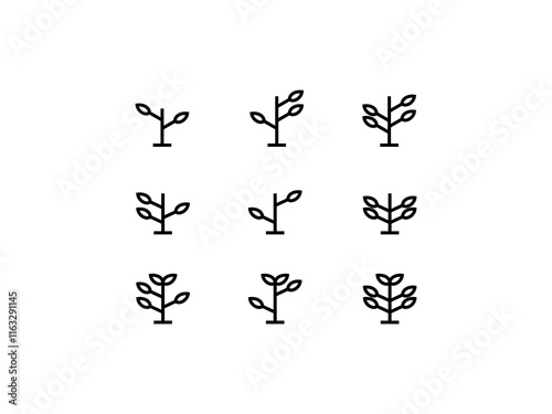 tree icon set