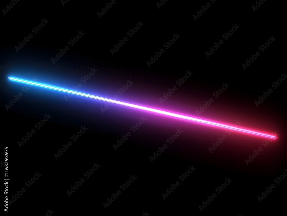 Fototapeta premium Neon Line, Pink and Blue Light Streak