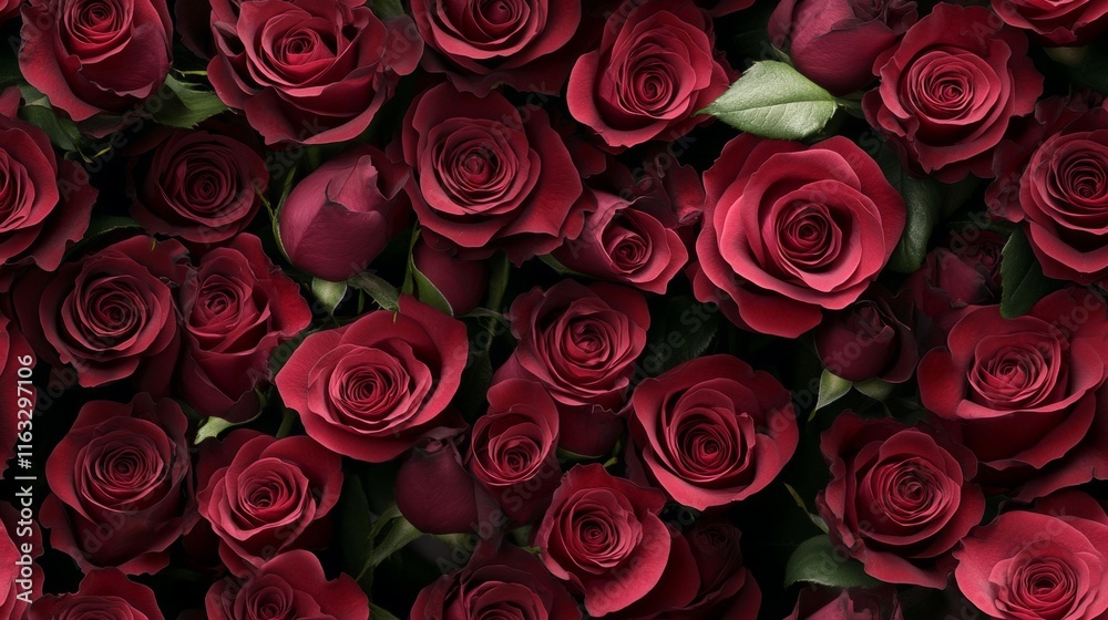 Naklejka premium Red roses background