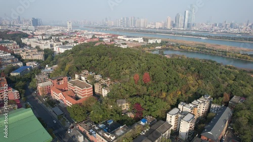 Changsha, China - December 27, 2024: Yuelu Mountain and Hunan University

 photo