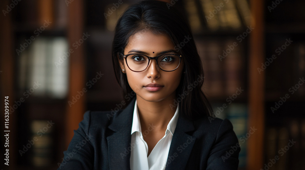 A high-resolution portrait of a young East Indian woman, dressed professionally as a lawyer and judge, exuding confidence and authority.
A high-resolution portrait of a young East Indian woman, dressed professionally as a lawyer and judge, exuding confidence and authority.