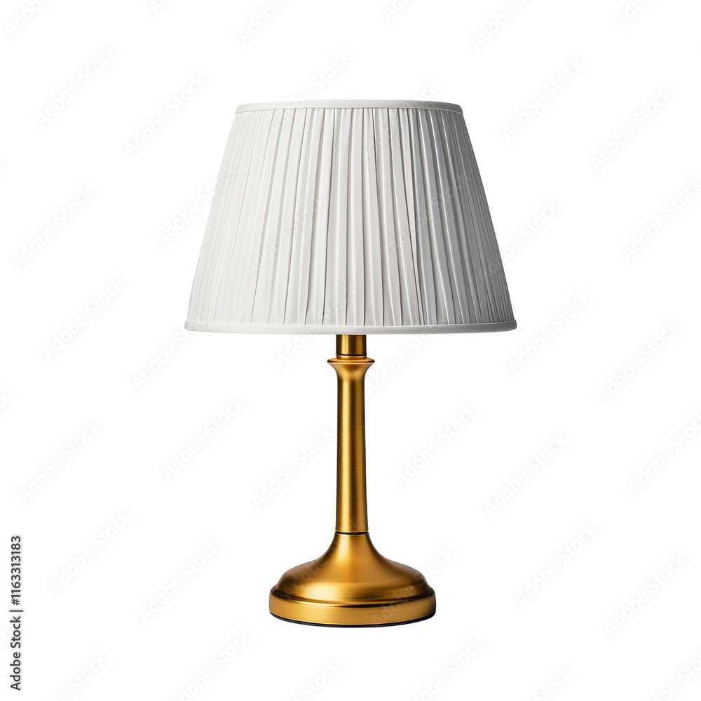Elegant Decorative Bedside Lamp with Golden Base Elegant Decorative Bedside Lamp with Golden Base