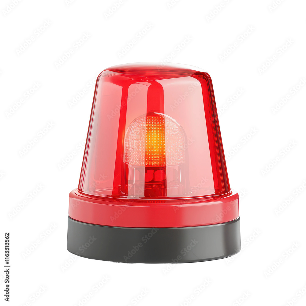 Red Emergency Alarm Light with Translucent Cover Red Emergency Alarm Light with Translucent Cover